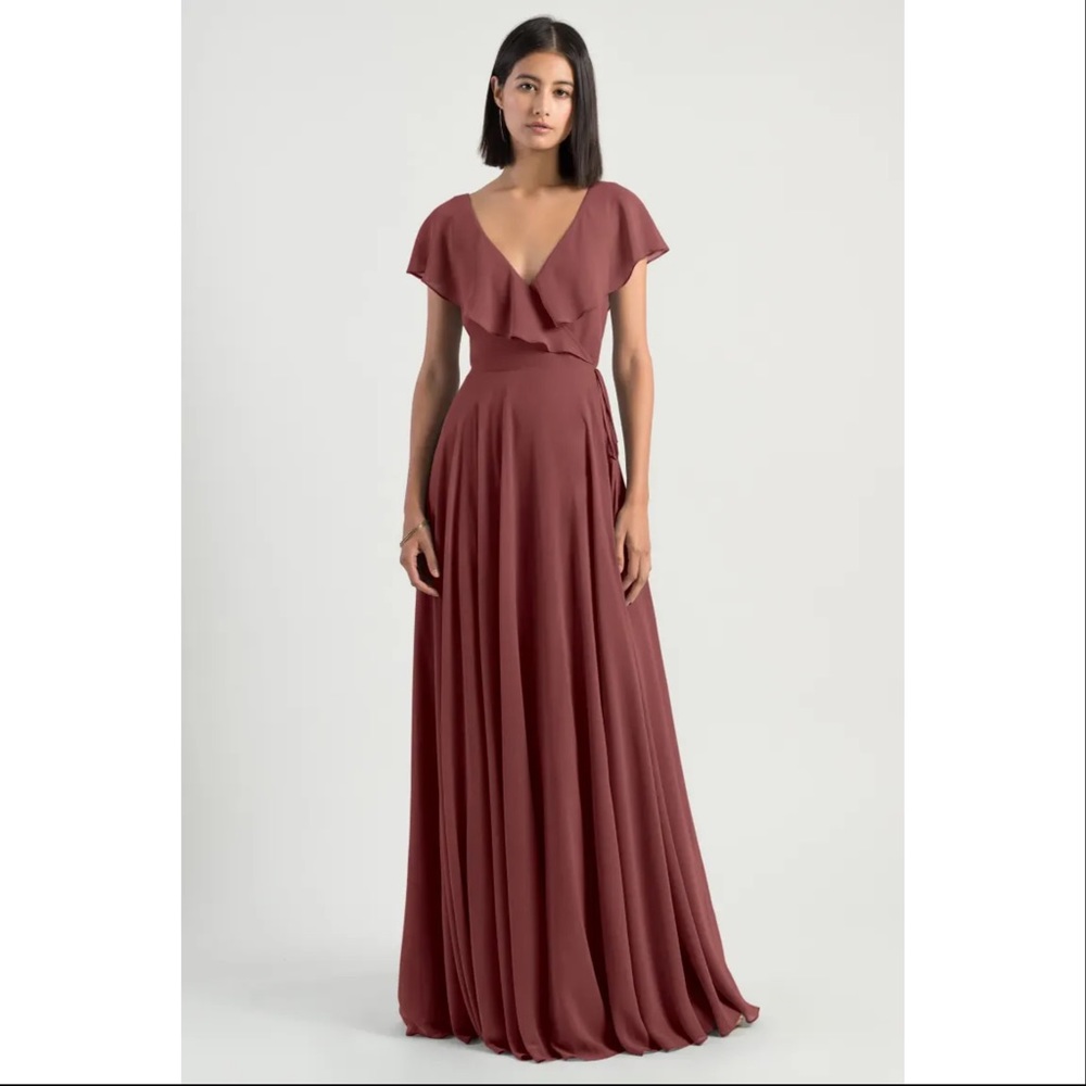 Jenny Yoo Faye Sress Size 4 in Cinnamon Rose